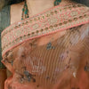 Upcycled Silk Sari: Orange and Pink
